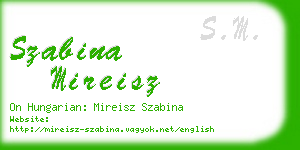 szabina mireisz business card